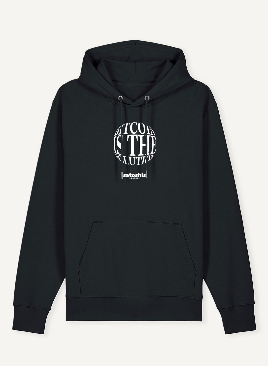 Bitcoin is the solution - Organic Unisex Bitcoin Hoodie