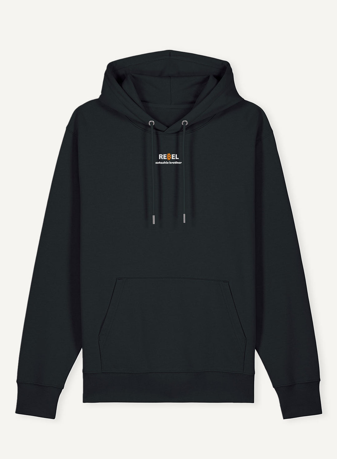 Bitcoin Rebel Embroidered - Organic Unisex Bitcoin Hoodie