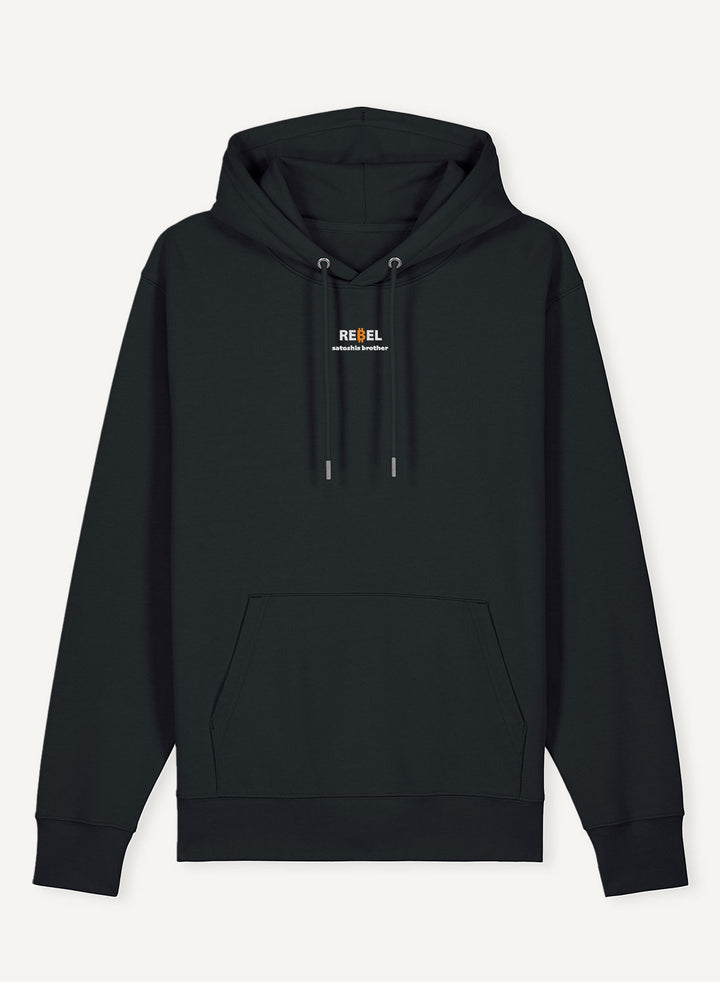 Bitcoin Rebel Embroidered - Organic Unisex Bitcoin Hoodie