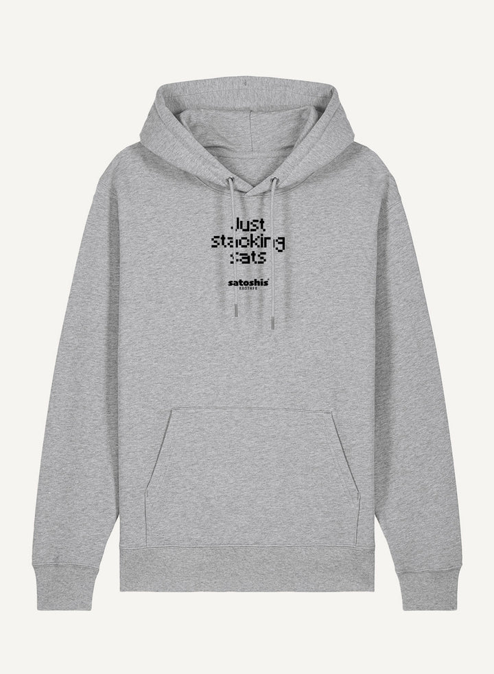 Just stacking sats - Organic Unisex Bitcoin Hoodie