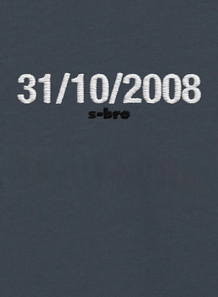 31/10/2008 Embroidered - Organic Unisex Bitcoin Hoodie