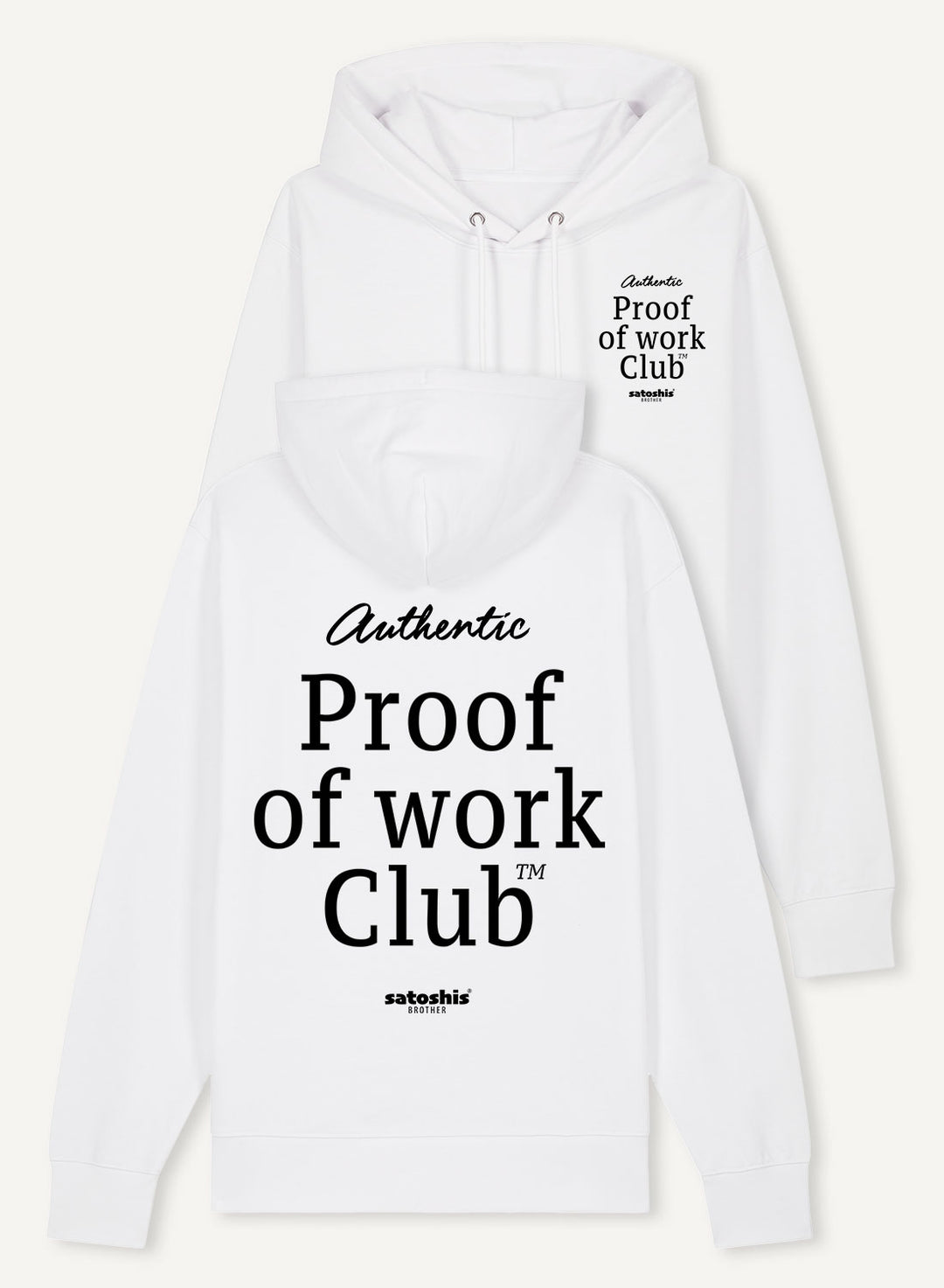 Proof of Work Club - Organic Unisex Bitcoin Hoodie
