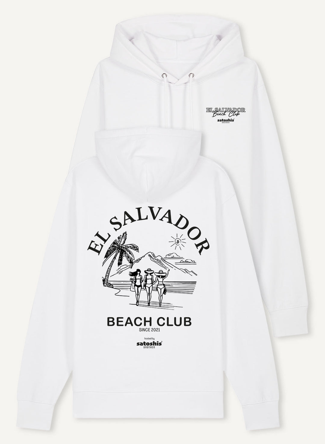 El Salvador Beach Club - Organic Unisex Bitcoin Hoodie