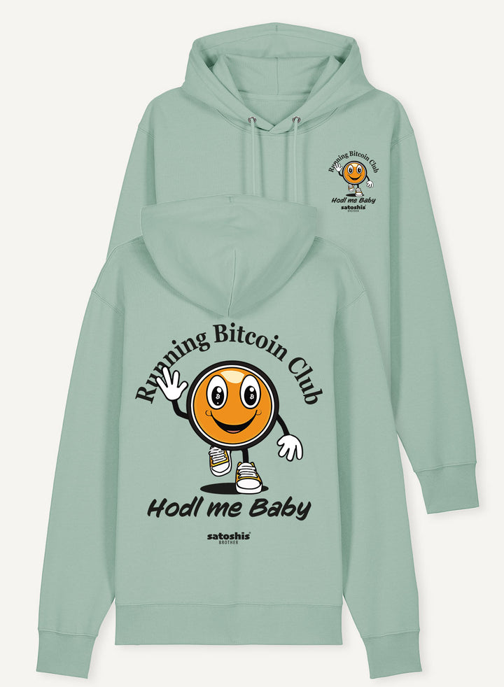 Running Bitcoin Club - Organic Unisex Bitcoin Hoodie