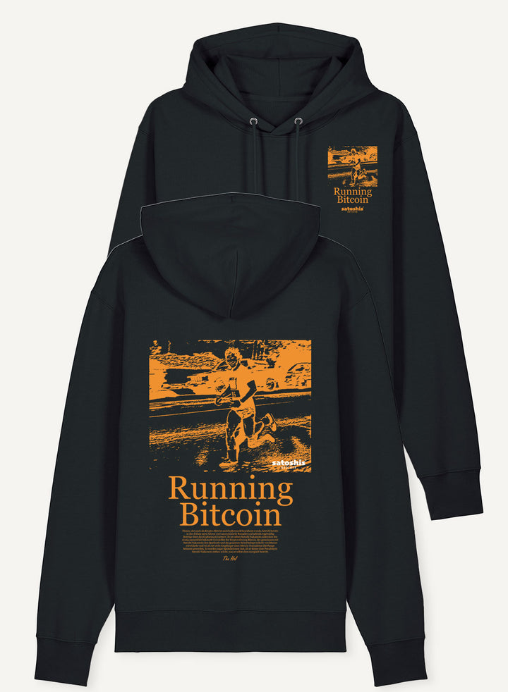 Running Bitcoin - Organic Unisex Bitcoin Hoodie