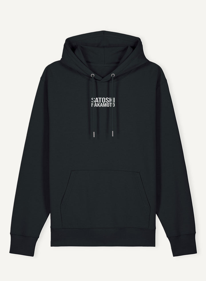 Satoshis Nakamoto Embroidered - Organic Unisex Bitcoin Hoodie