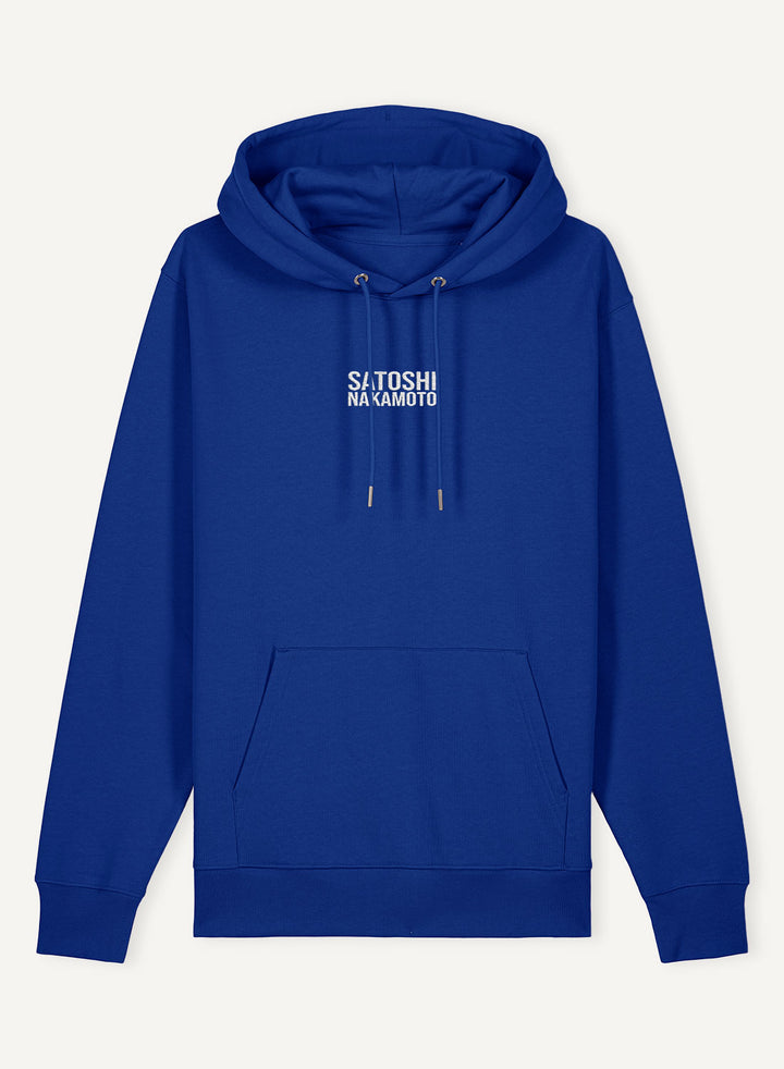 Satoshis Nakamoto Embroidered - Organic Unisex Bitcoin Hoodie