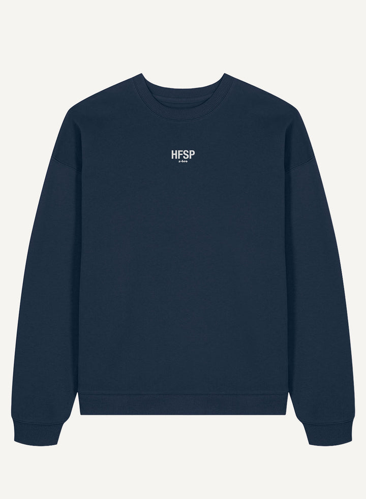 HFSP Embroidered - Organic Oversized Unisex Bitcoin Sweatshirt