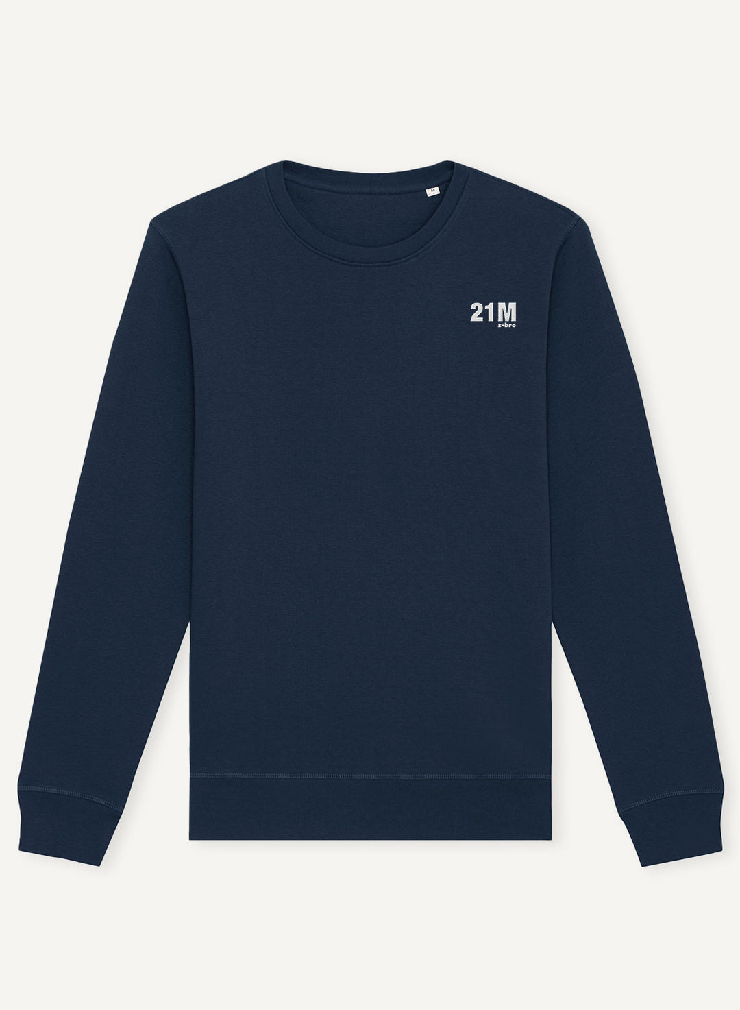 21M Embroidered - Organic Unisex Bitcoin Sweatshirt