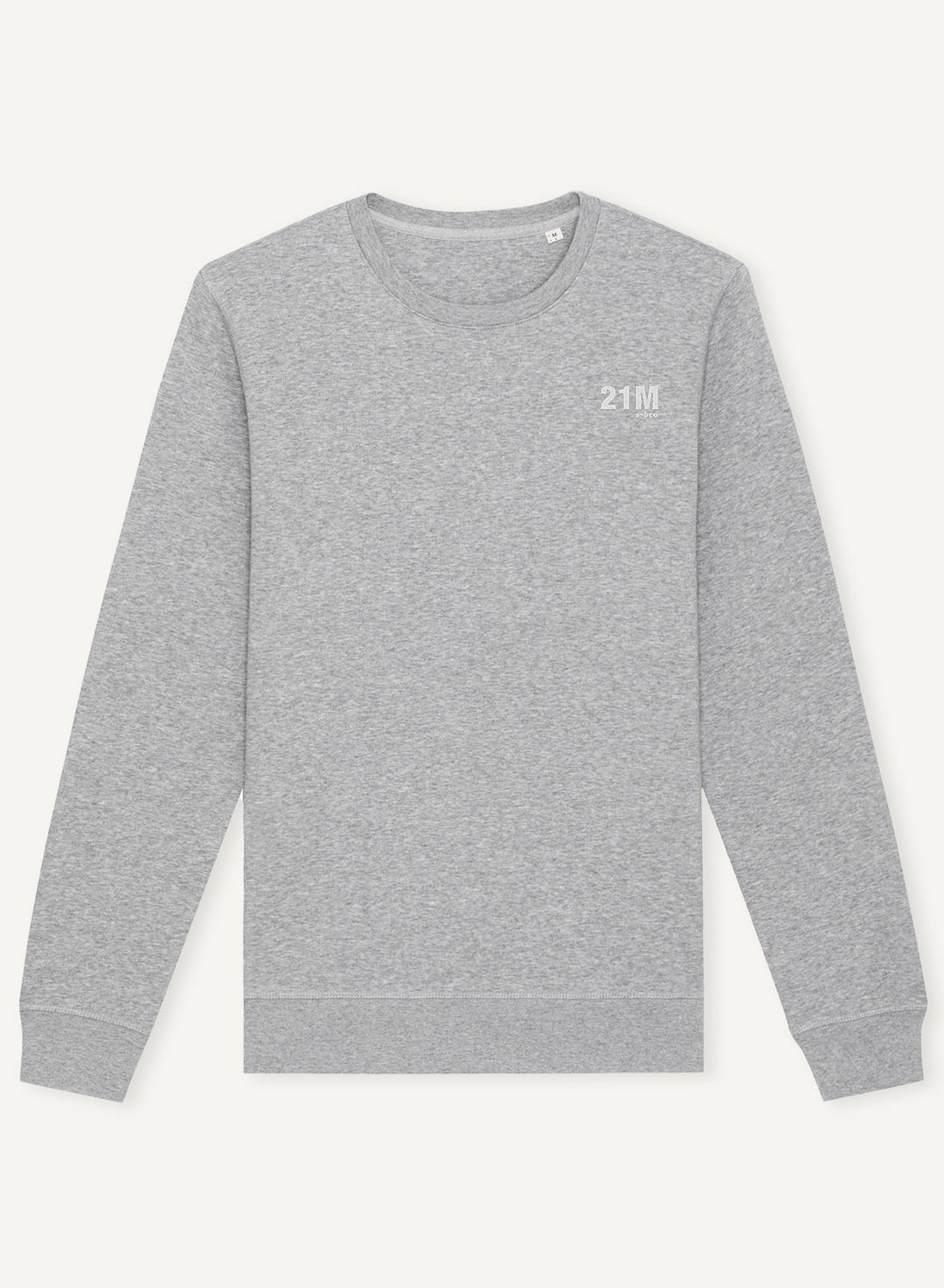 21M Embroidered - Organic Unisex Bitcoin Sweatshirt