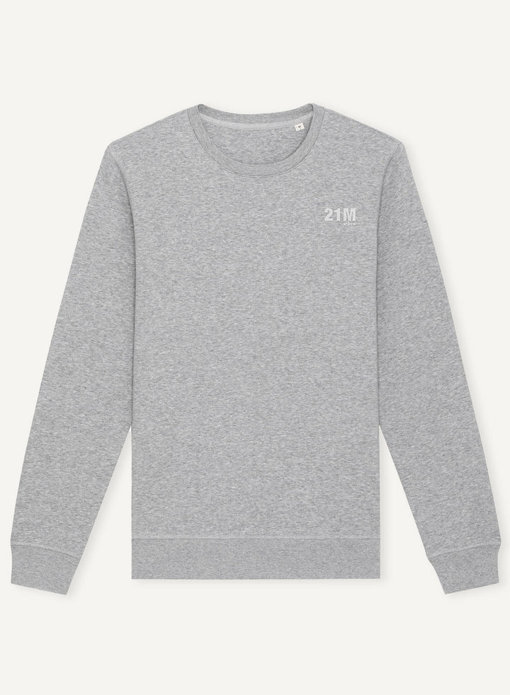 21M Embroidered - Organic Unisex Bitcoin Sweatshirt