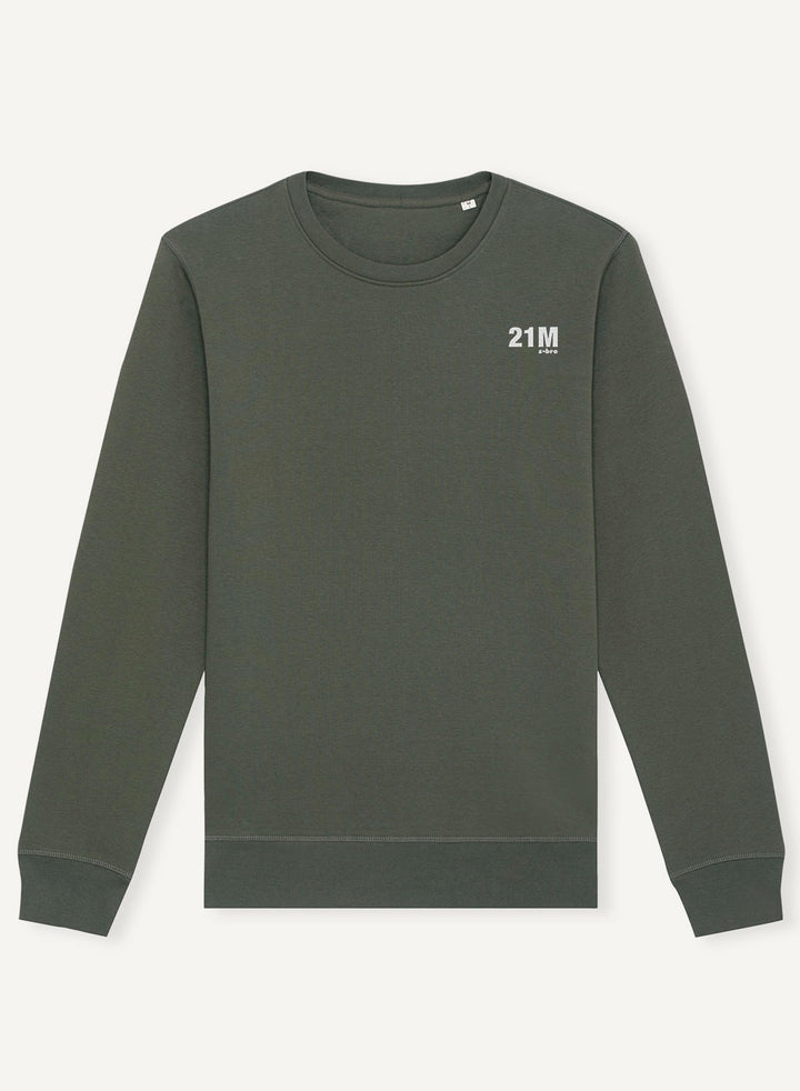 21M Embroidered - Organic Unisex Bitcoin Sweatshirt