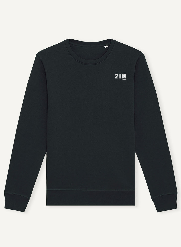 21M Embroidered - Organic Unisex Bitcoin Sweatshirt