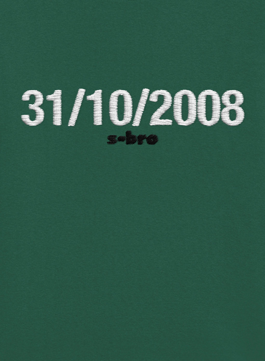 31/10/2008 Embroidered - Organic Unisex Bitcoin Sweatshirt