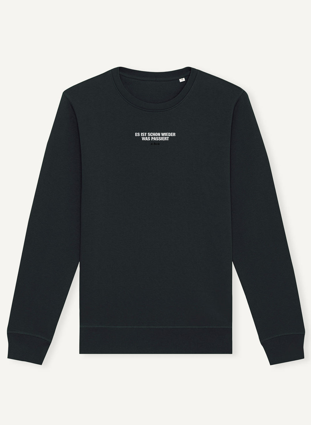 Es ist schon wieder was passiert Embroidered -  Organic Unisex Bitcoin Sweatshirt