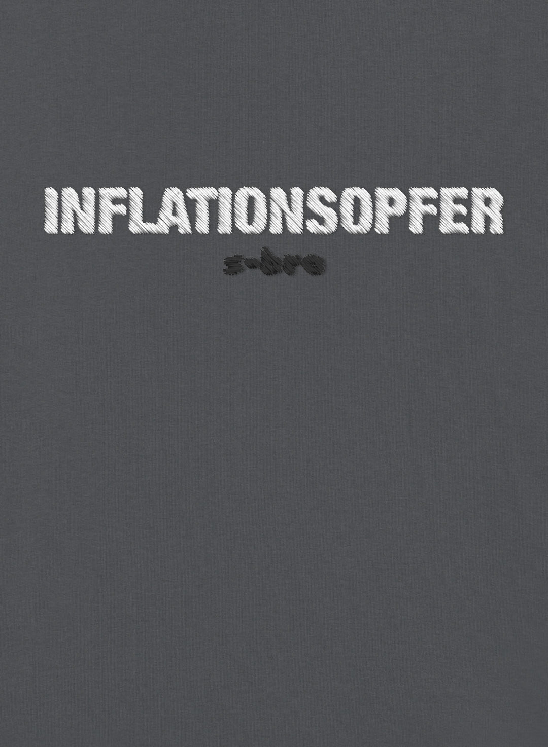 Inflationsopfer Embroidered - Organic Unisex Bitcoin Sweatshirt