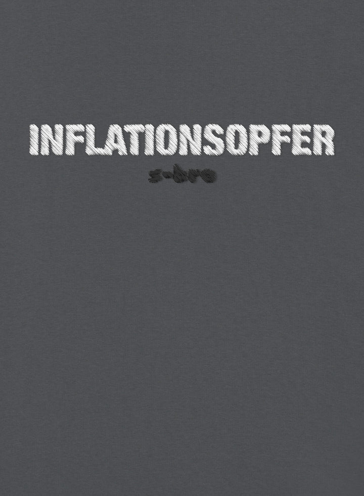 Inflationsopfer Embroidered - Organic Unisex Bitcoin Sweatshirt