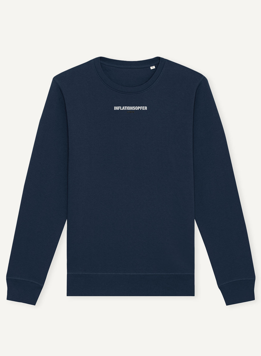 Inflationsopfer Embroidered - Organic Unisex Bitcoin Sweatshirt