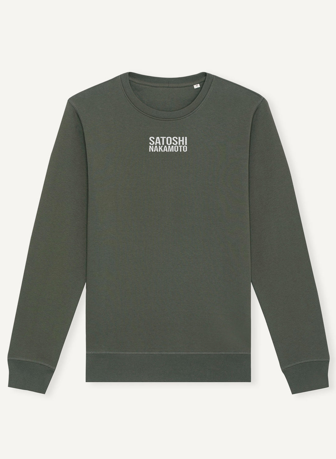 Satoshis Nakamoto Embroidered - Organic Unisex Bitcoin Sweatshirt