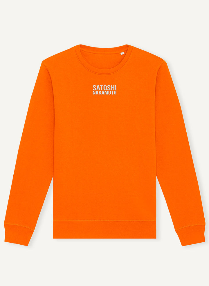 Satoshis Nakamoto Embroidered - Organic Unisex Bitcoin Sweatshirt