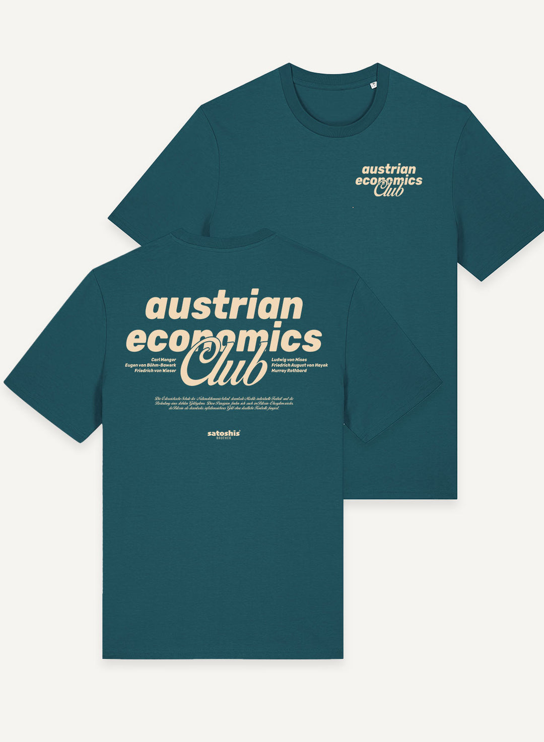 Austrian Economics Club - Organic Unisex Bitcoin T-Shirt