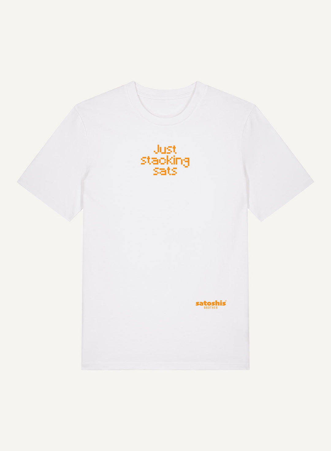 Just stacking sats - Organic Unisex Bitcoin T-Shirt