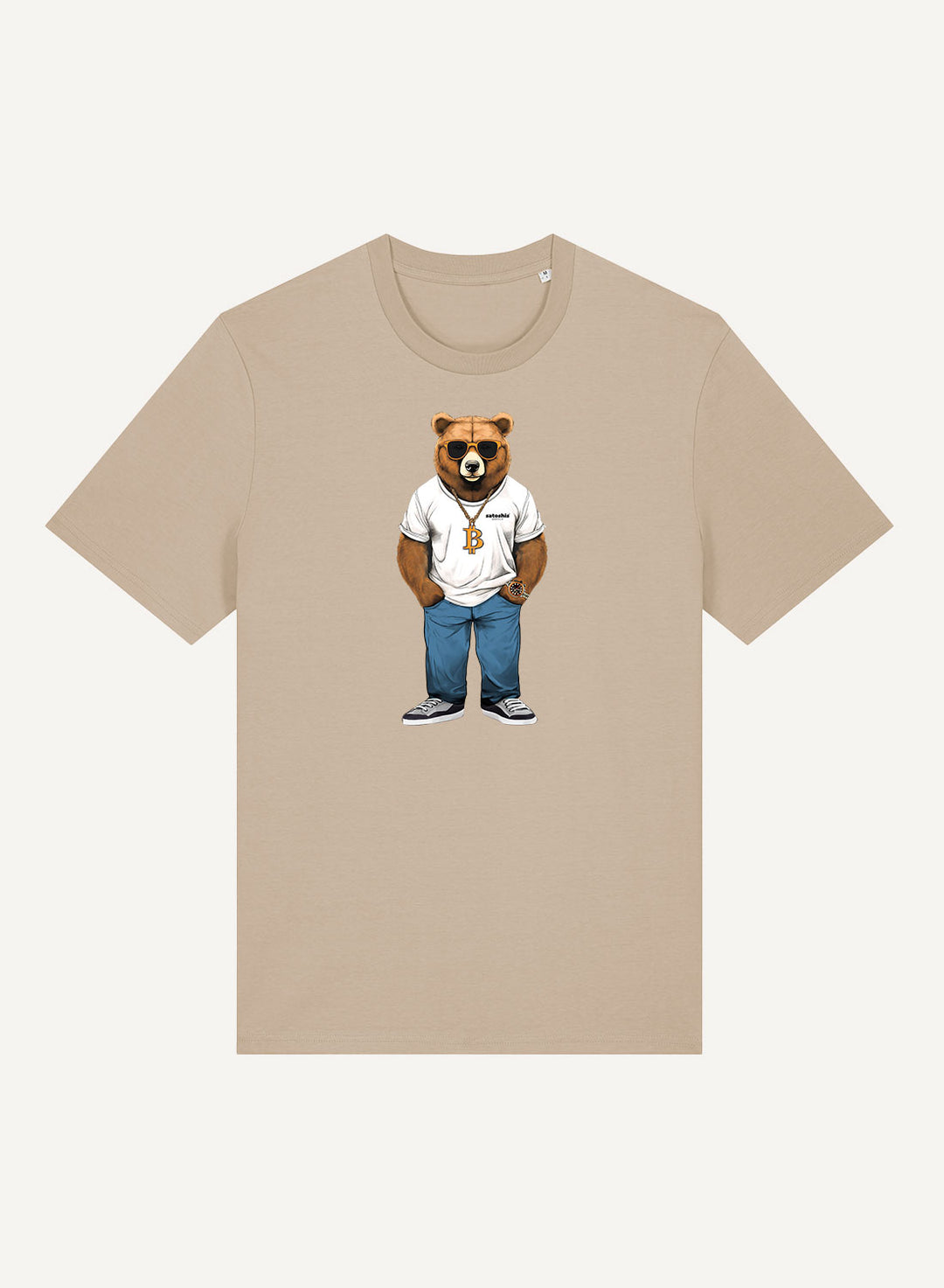 Bear loves Bitcoin - Organic Unisex Bitcoin T-Shirt