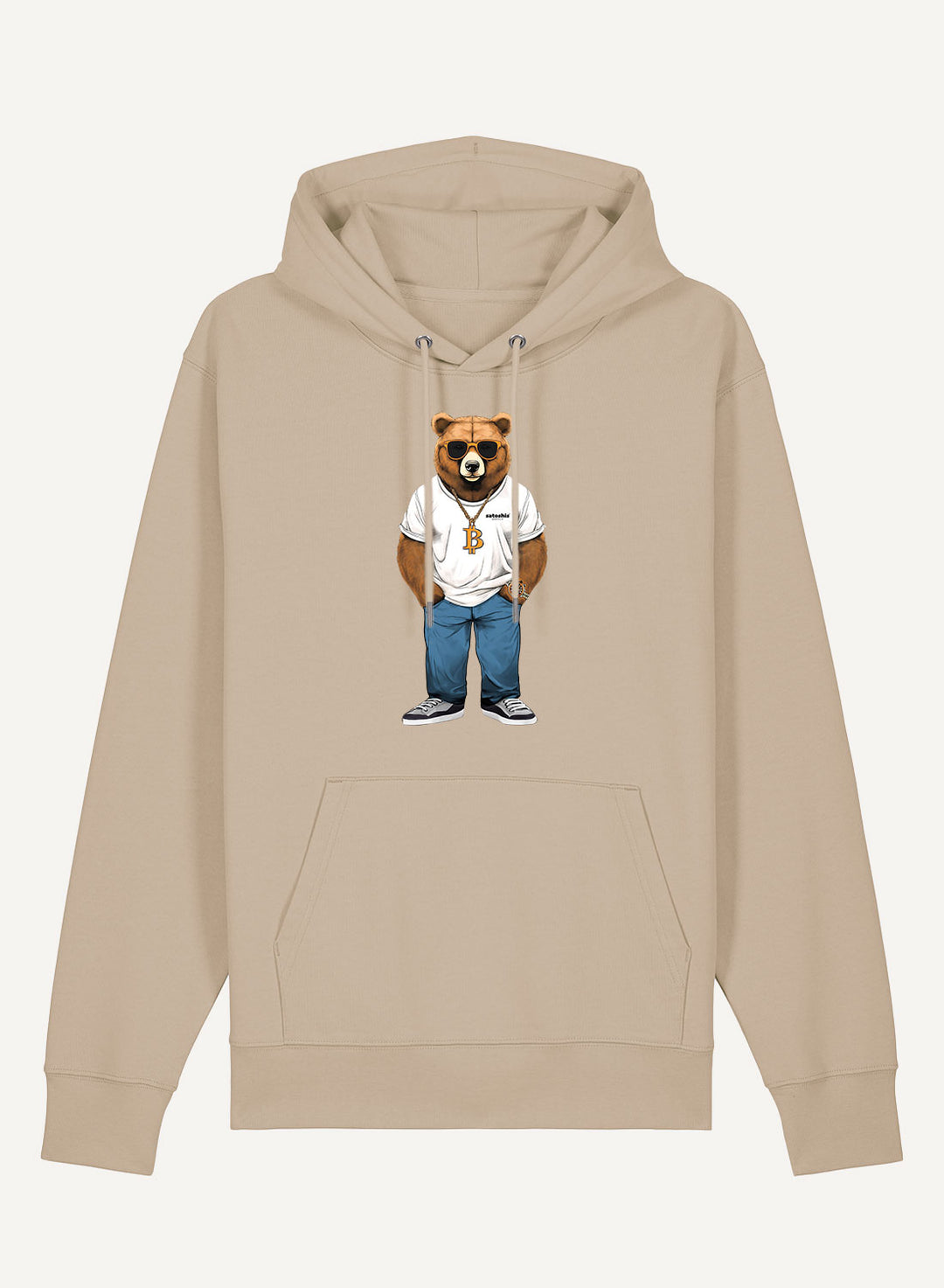 Bear loves Bitcoin - Organic Unisex Bitcoin Hoodie