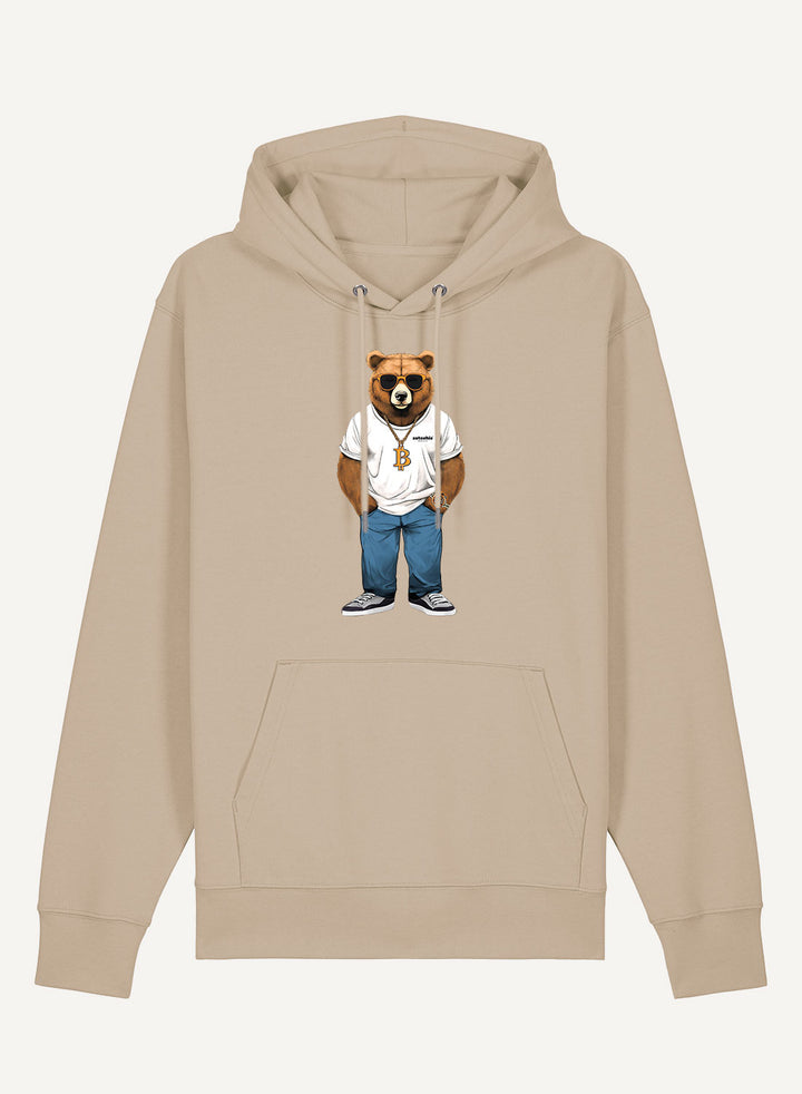 Bear loves Bitcoin - Organic Unisex Bitcoin Hoodie