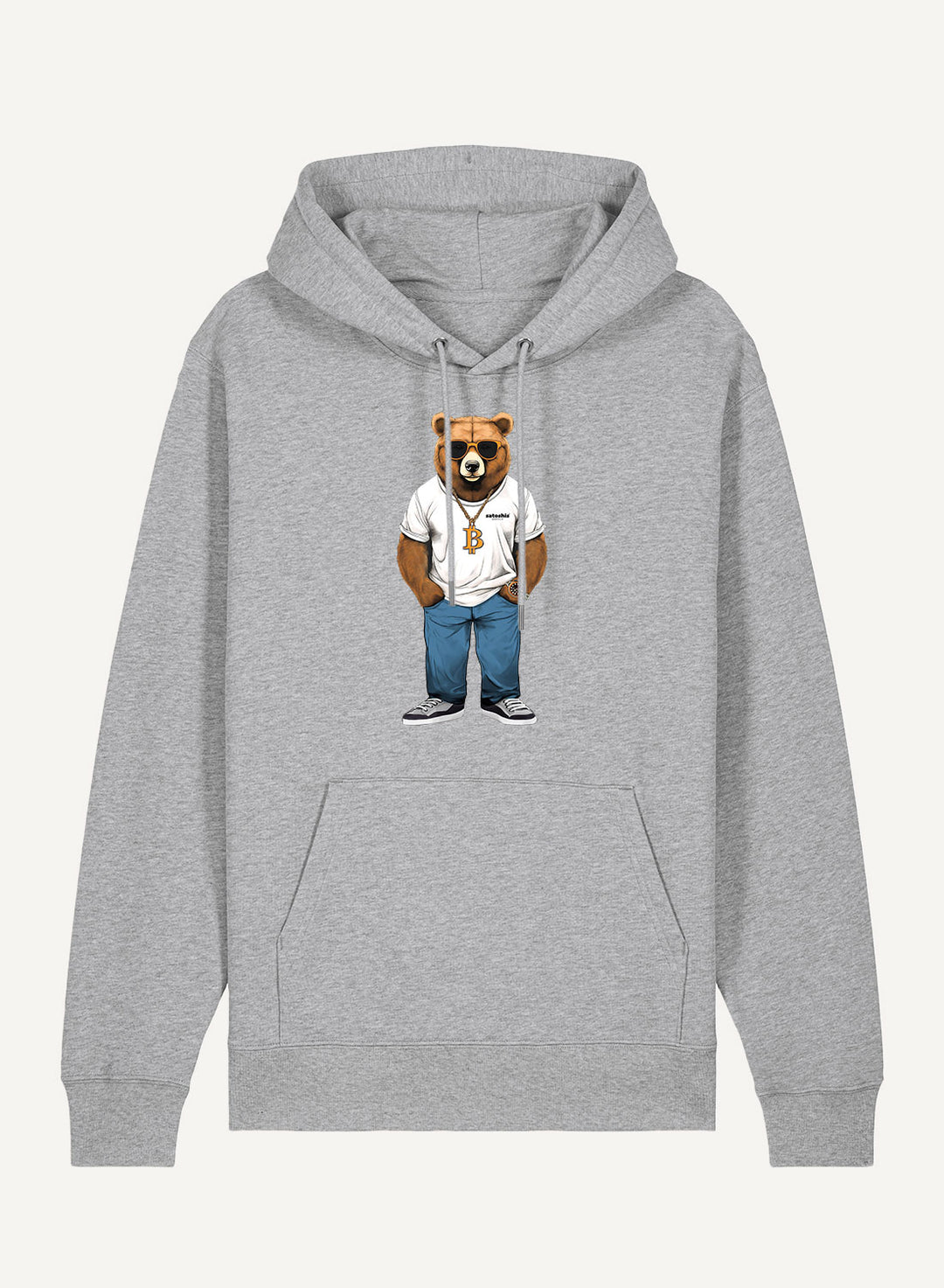 Bear loves Bitcoin - Organic Unisex Bitcoin Hoodie
