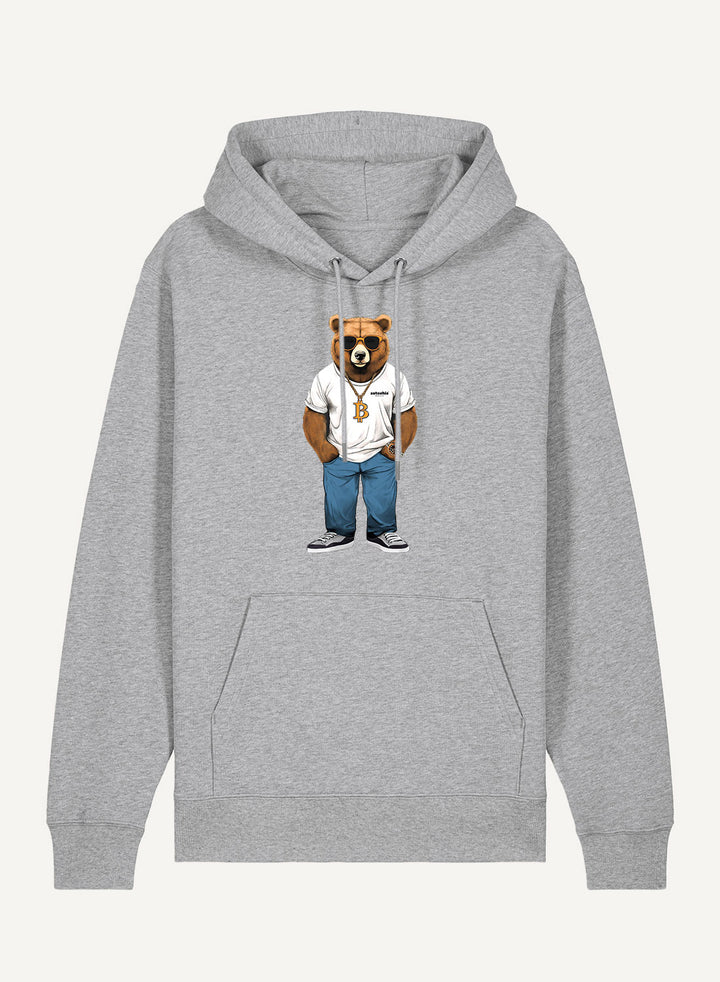 Bear loves Bitcoin - Organic Unisex Bitcoin Hoodie