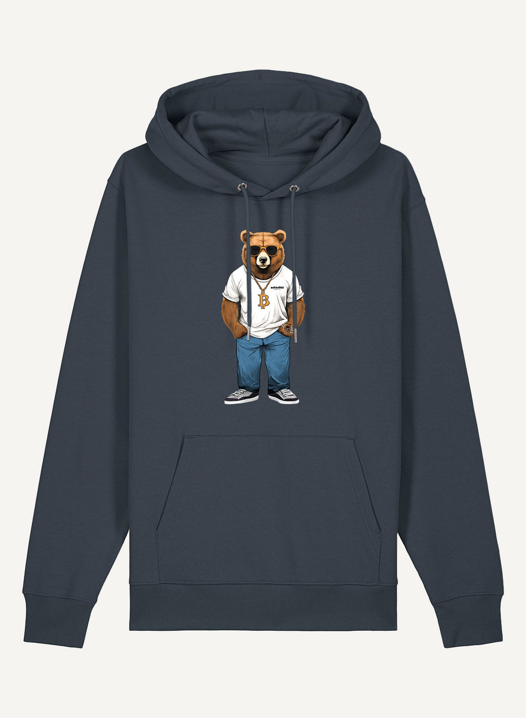 Bear loves Bitcoin - Organic Unisex Bitcoin Hoodie