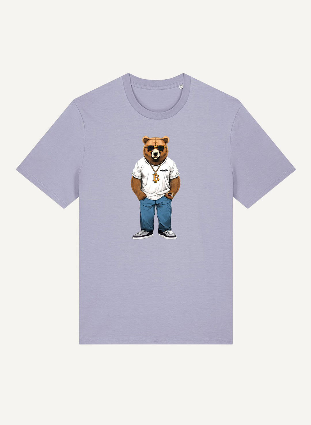 Bear loves Bitcoin - Organic Unisex Bitcoin T-Shirt