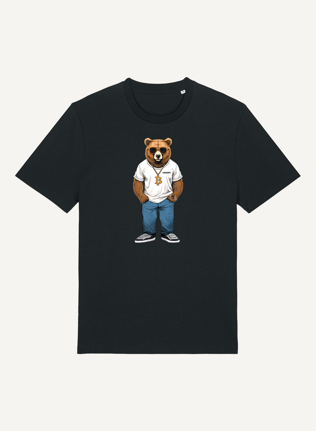 Bear loves Bitcoin - Organic Unisex Bitcoin T-Shirt