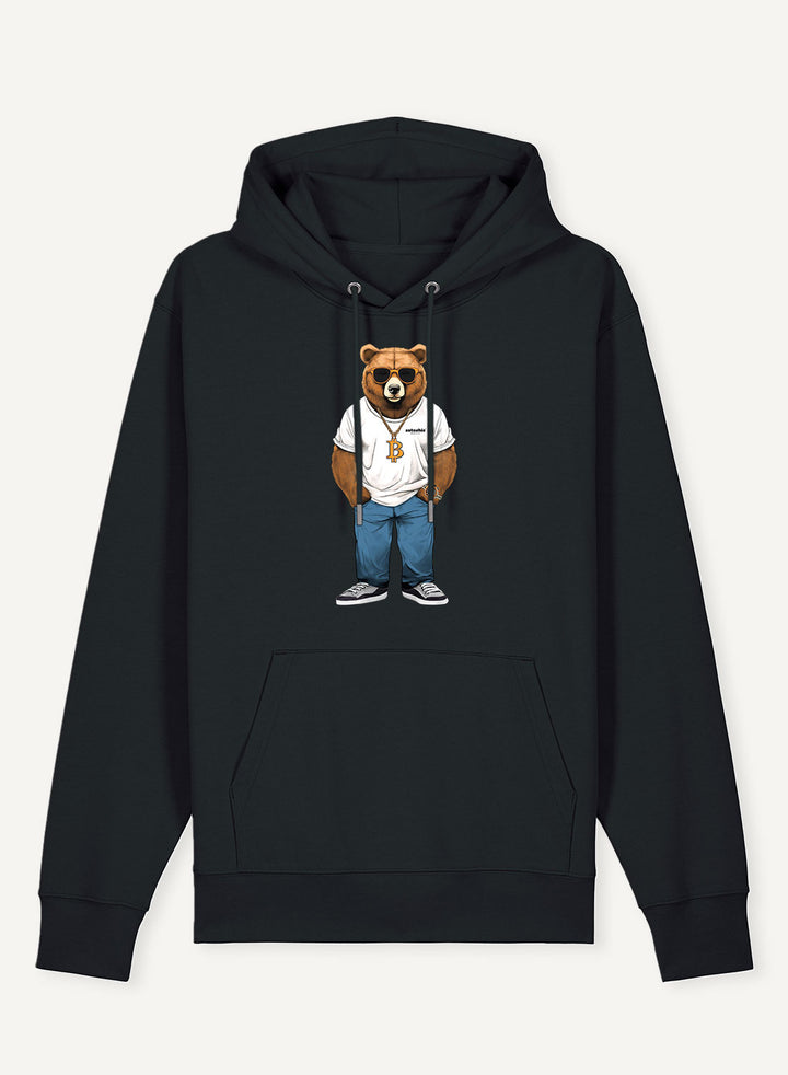 Bear loves Bitcoin - Organic Unisex Bitcoin Hoodie