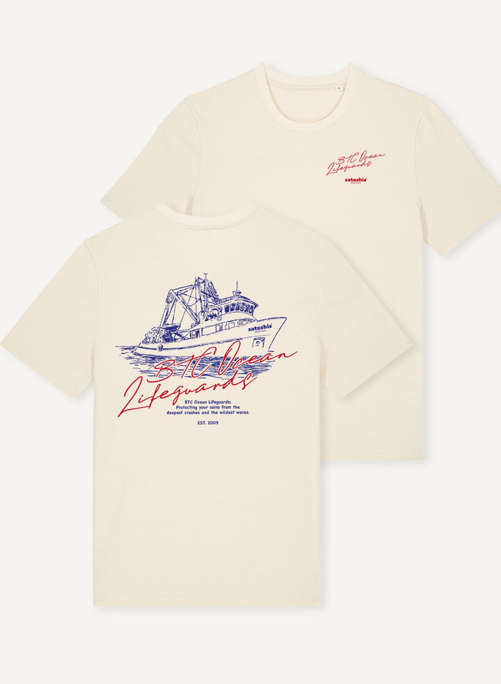 Bitcoin Ocean Lifeguards - Organic Unisex Bitcoin T-Shirt