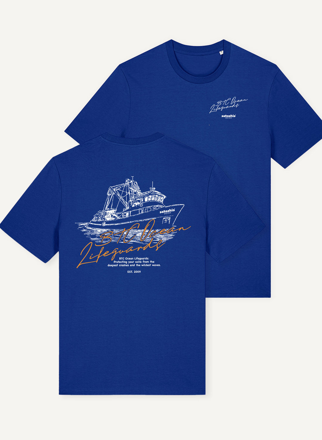 Bitcoin Ocean Lifeguards - Organic Unisex Bitcoin T-Shirt