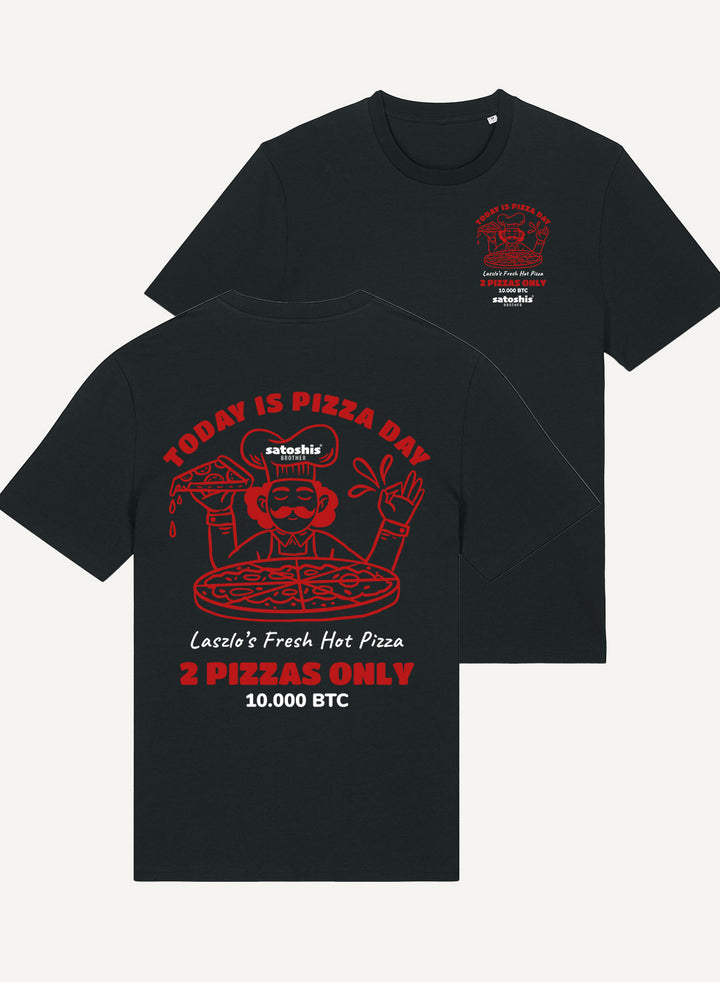 Pizza Day Bitcoin - Organic Unisex Bitcoin T-Shirt