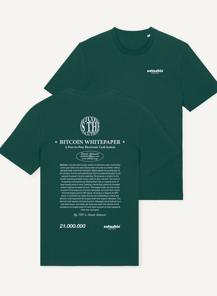 Bitcoin Whitepaper - Organic Unisex Bitcoin T-Shirt