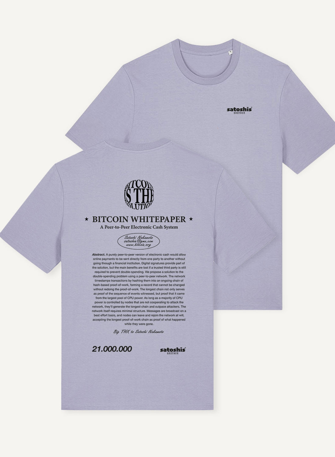 Bitcoin Whitepaper - Organic Unisex Bitcoin T-Shirt