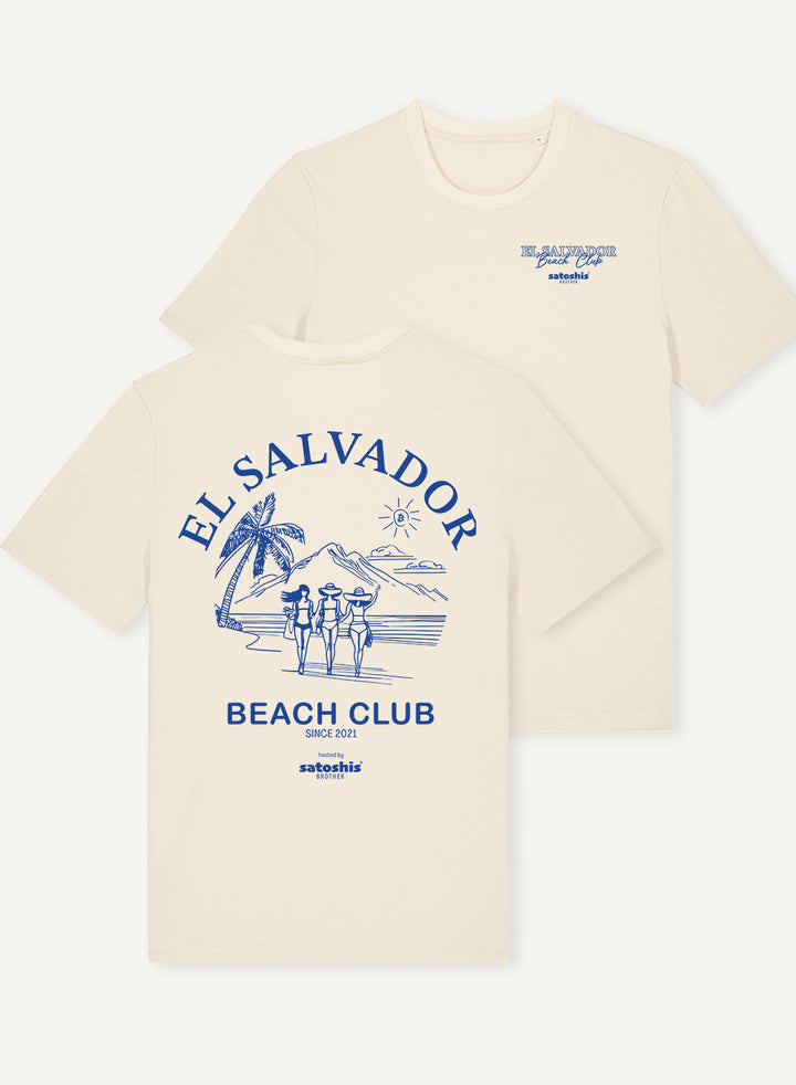El Salvador Beach Club - Organic Unisex Bitcoin T-Shirt