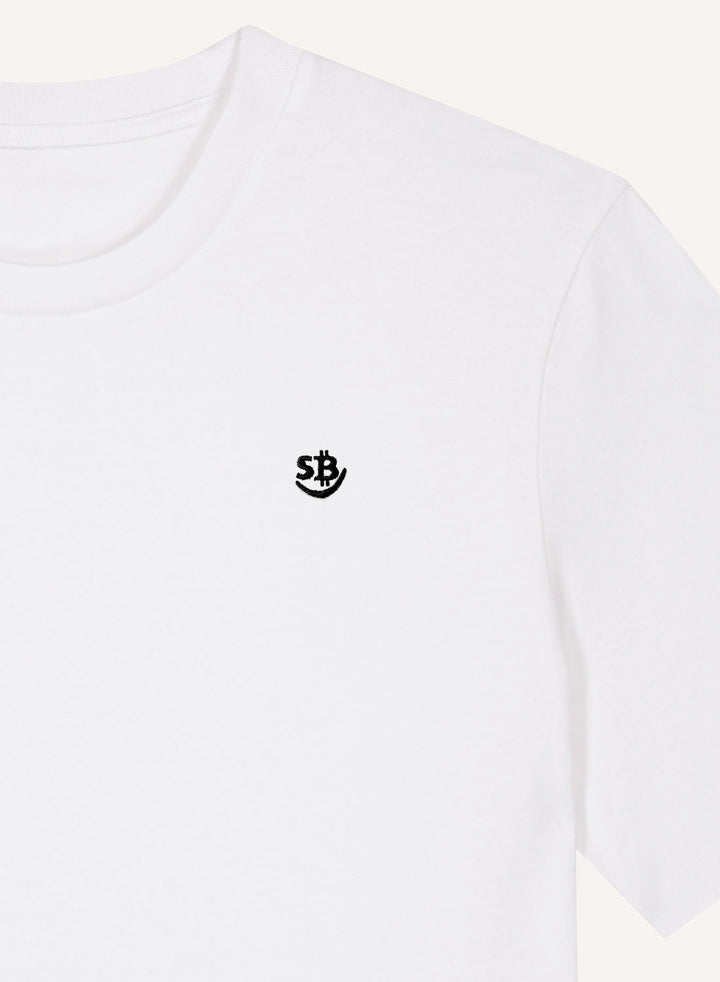 SB Logo Embroidered - Organic Unisex Bitcoin T-Shirt