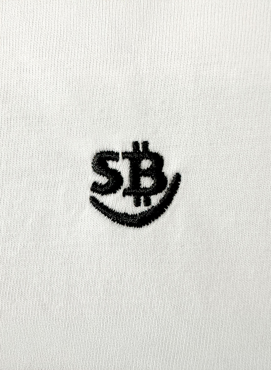 SB Logo Embroidered - Organic Unisex Bitcoin T-Shirt