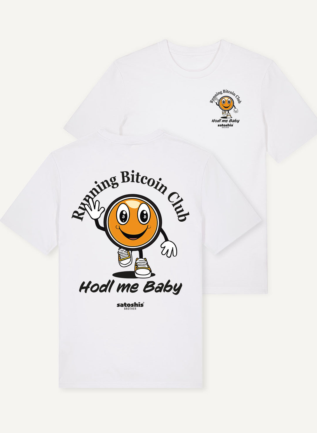 Running Bitcoin Club - Organic Unisex Bitcoin T-Shirt