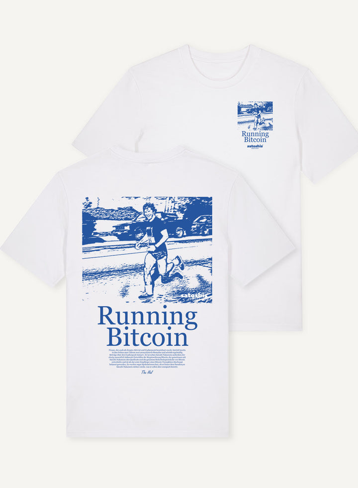 Running Bitcoin - Organic Unisex Bitcoin T-Shirt