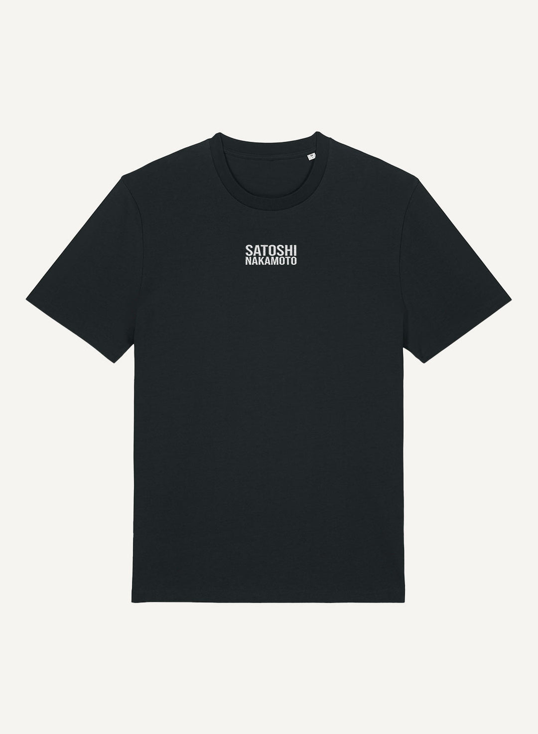 Satoshis Nakamoto Embroidered - Organic Unisex Bitcoin T-Shirt