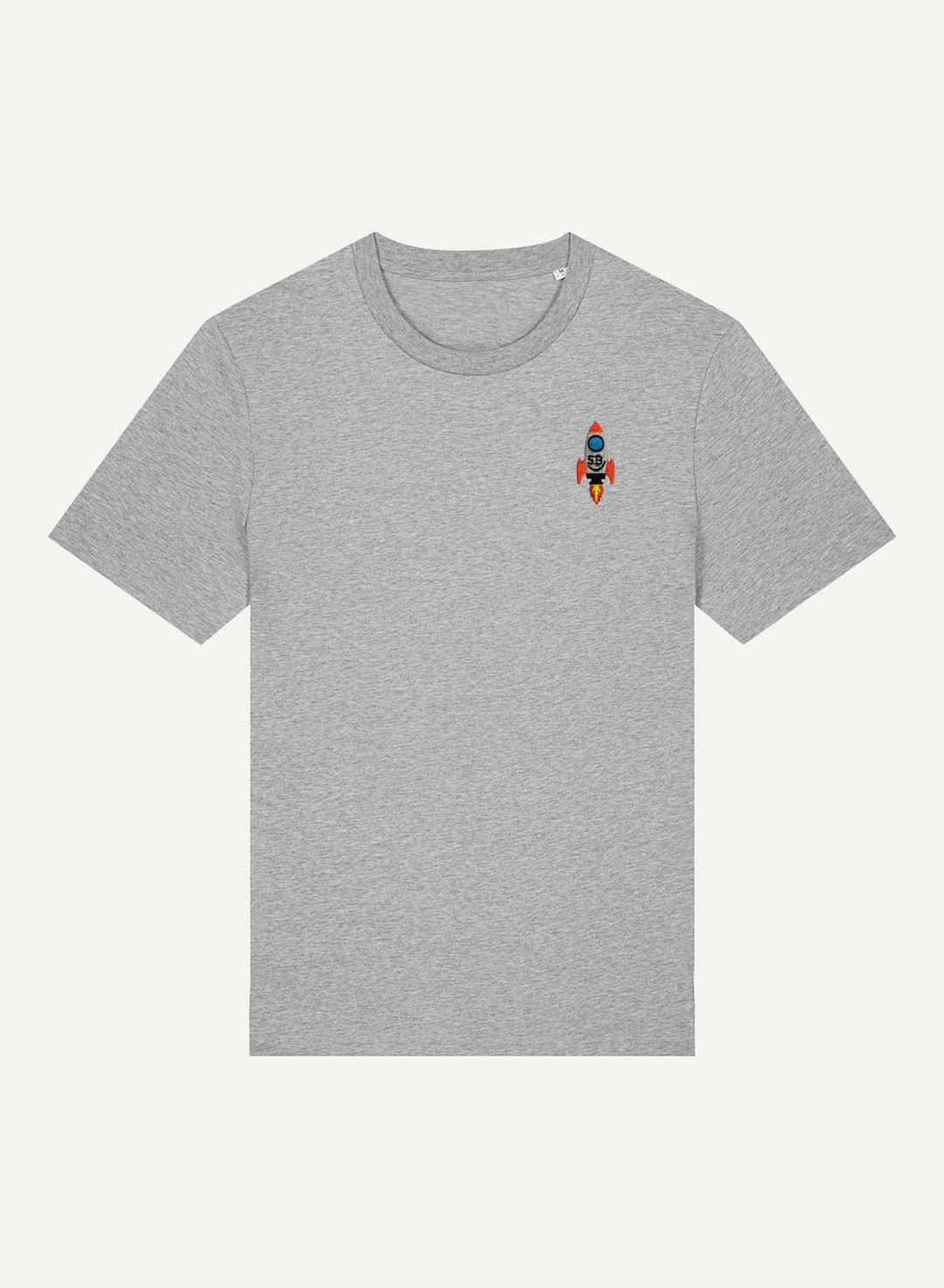 To the Moon Embroidered - Organic Unisex Bitcoin T-Shirt
